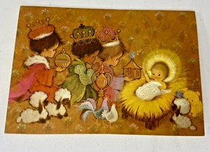 Vintage Hallmark Christmas 10 Cards 3 (Three)Wisemen Baby Jesus Nativity Unused - Picture 1 of 5