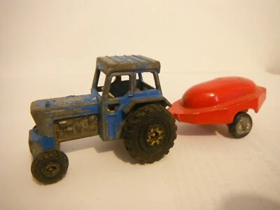 MATCHBOX, FORD 5000 TRACTOR & SOLIDO TRAILER (TOY/MODEL/DISPLAY/DIORAMA/PARTS) - Image 1 of 3