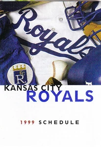 1999 KANSAS CITY ROYALS BASEBALL POCKET SCHEDULE - Picture 1 of 1