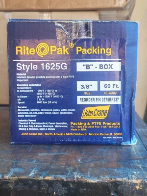 John Crane Rite Pak Packing - 1625G - 3/8" - 60 Feet - Image 1 of 4