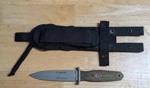 Böker Applegate Fairburn Fixed Blade Combat Knife Green - NEW/NBU - Picture 1 of 7