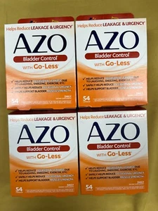 4 New AZO Bladder Control - 54 Capsules Each Box Ex. 07/2026+ - Picture 1 of 1
