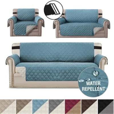 Funda de sofá acolchada resistente al agua antideslizante funda protectora para muebles Foto 1 de 4