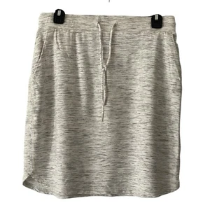 Hilary Radley Gris Jaspeado Falda Informal con Bolsillos Jersey Sensación Suave Mujeres Talla M - Imagen 1 de 5