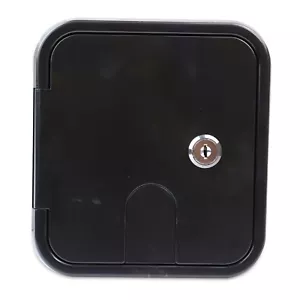 Black Square Electric Cable Hatch Back RV Camper Trailer Parts Home 3SB - Bild 1 von 6