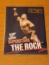 WWE WWF THE ROCK 2001 FLEER WRESTLEMANIA SUPERSTARS CHAMPIONSHIP GOLD #1