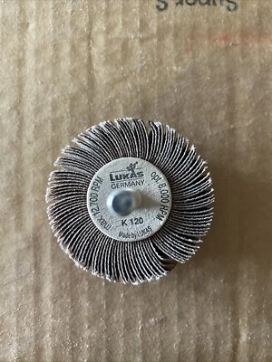 2x1x1/4" Flap Wheel Sander for Drill Mounted Sanding Grinding 120 Grit - Image 1 of 2