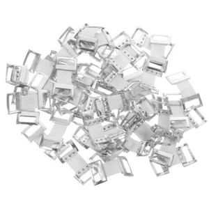 50 piezas de clips de fijación de abrazadera de fijación de vendaje de goma con hebilla de aluminio - Imagen 1 de 12