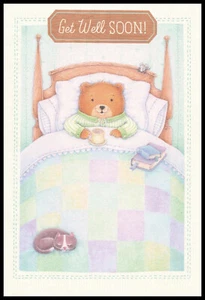 Greeting Card - Bear - Get Well - 0124 - Picture 1 of 2