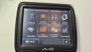 Genuine Mio N254 Moov A350 Portable GPS 3.5" LCD Screen W/ Inbuilt Safety Alerts - Picture 1 of 5