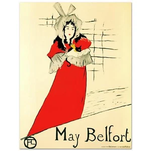 Henri de Toulouse-Lautrec (After) - "May Belfort" Poster-Size Lithograph! - Picture 1 of 2