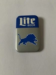 Vintage LIONS Miller Lite Beer Advertisement Pinback Button Pin Hat Pin - Picture 1 of 6