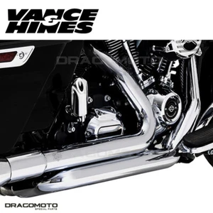 Harley FLHR 1750 Road King 107 2017-2019 Dresser Duals Collettore Vance & Hin... - Foto 1 di 6