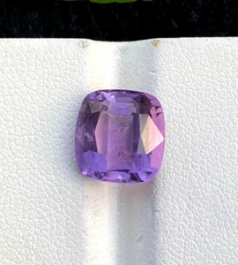 5.00 Carate Natural cut amethyst Cushion shape loose gemstone from Brazil. - Picture 1 of 6