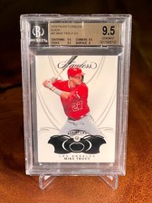 2019 Panini Flawless Mike Trout Black Diamond 1/1 - One of One  BGS 9.5 GEM MINT
