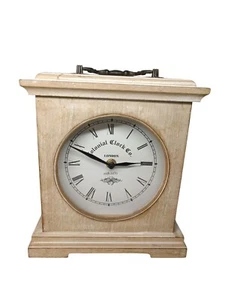 Holzuhr Betty Standuhr Dekouhr Vintage Tischuhr Aus MDF/ Glas  London estb.1870  - Bild 1 von 4