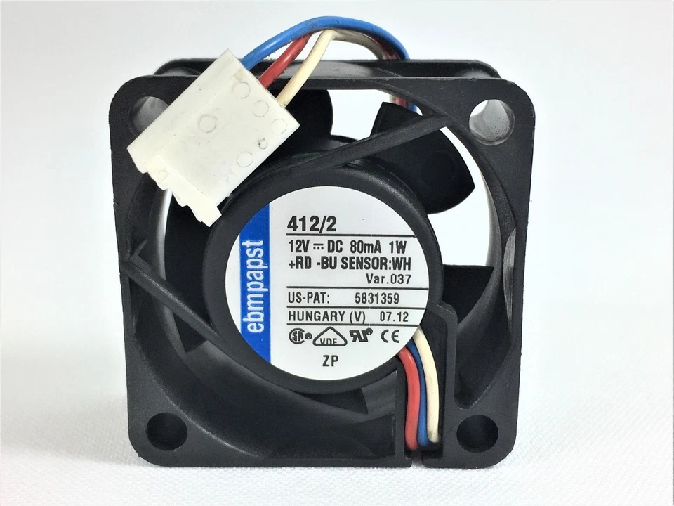 Papst 412/2 DC-Axiallüfter Lüfter Gehäuselüfter 40x40x20 mm 12V - Bild 1 von 1