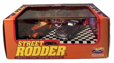 Hot Wheels Collectibles Hot Rod Street Rodder Car Set Die Cast, 1:64,MISB (B236) - Image 1 of 4