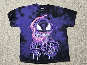Marvel Venom Purple Tie Dye Shirt Mens Large - Picture 1 of 3