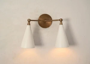 1950'S Mid-Century Modern Wall Sconce Italian Sputnik Brass Wall Lamp lights - Picture 1 of 8