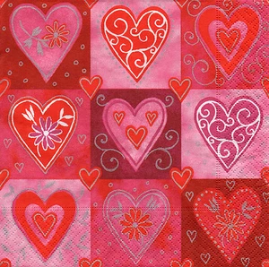 4 servilletas servilletas Tovaglioli técnica de servilleta amor corazón corazones (755) - Imagen 1 de 1