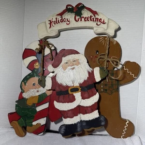 wooden christmas decorations lot used - Picture 1 of 7