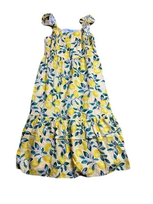 Vestido Draper James Lino Estampado Fruta Limón - Talla XL Foto 1 de 4