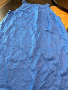 J JILL LOVE LINEN SHIFT DRESS WOMENS SZ XL CLASSIC COTTAGECORE PREPPY - Picture 1 of 5