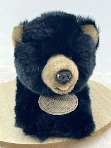 Peluche de oso negro realista Russ Yomiko clásicos peluche muy suave juguete de 12” - Imagen 1 de 12