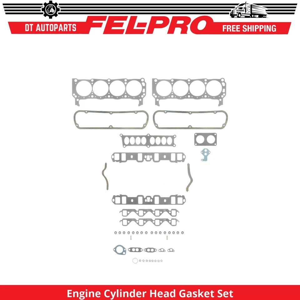 For 1987-1997 Ford F-250 5.8L V8 Engine Cylinder Head Gasket Set Fel-Pro 1988 - Image 1 of 1