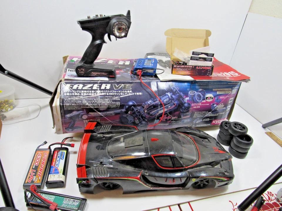 Kyosho PureTen EP Fazer VE w/ Ferrari FXX body 1/10-scale 4WD electric - Image 1 of 4