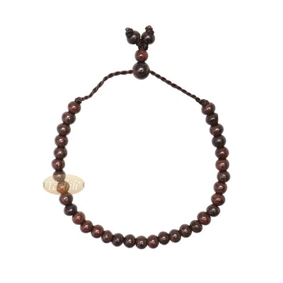 Hecho a mano ajustable cuentas redondas tamarindo cuentas de oración - Pulsera de cuentas Misbaha Foto 1 de 4