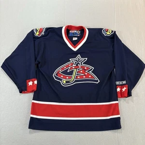 Vintage Columbus Blue Jackets Trikot CCM Herren Large Made In Canada NHL - Bild 1 von 18