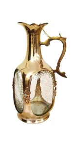 Bottiglia ottone look antico accessori bar utilità regalo bottiglia decorativa - Foto 1 di 6