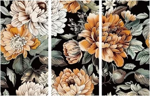 3 Blatt Blumen Rub on Transfers für Handwerk und Möbel 12 × 6 Zoll bunt - Bild 1 von 7