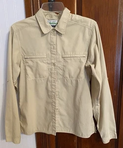Women’s Medium Exofficio "Buzz Off" Button Down Fishing Shirt with Permethrin - Picture 1 of 9