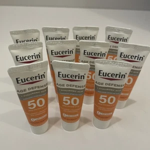 Eucerin Age Defense FPS 50 Protector Solar Loción Facial Lote 11 Mini Muestras Tamaño Viaje - Imagen 1 de 3