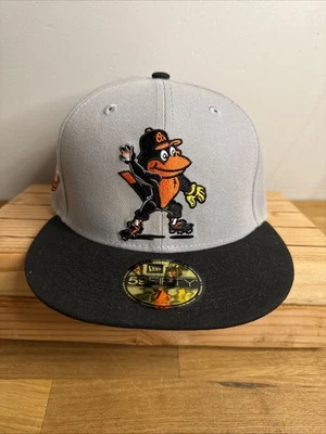 New Era Baltimore Orioles 59FIFTY Fitted Hat 1966 Champs Mascot Size 7 1/4 - Image 1 of 4