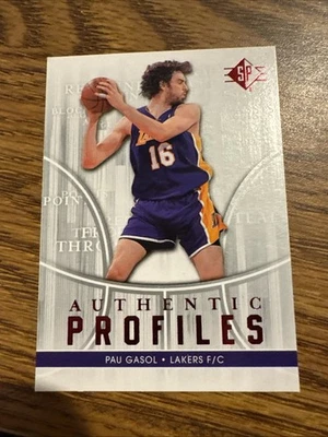 2008-09 SP - Authentic Profiles Pau Gasol #AP-25 Los Angeles Lakers - Image 1 of 4