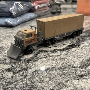 TONKA Pressed Steel Dangerous Cargo Semi Tractor Trailer Truck Vintage 1980 - Picture 1 of 16