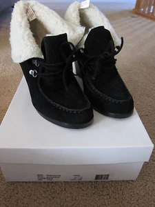 MICHAEL KORS Mujer Gamuza Negra Wendi Botas del Desierto Zapatos Tacones Talla 7.5 M Nuevo con etiquetas - Imagen 1 de 8