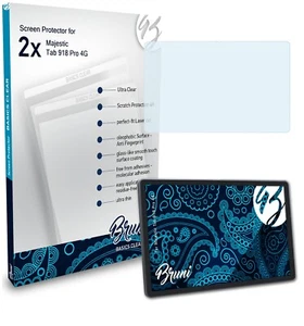 Bruni 2x Proteggi Schermo per Majestic Tab 918 Pro 4G Pellicola Protettiva - Zdjęcie 1 z 3