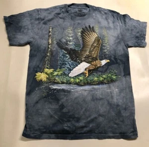 Camiseta Eagle Forest Bird The Mountain River Flying Eagles Soaring Nature Azul S - Imagen 1 de 5
