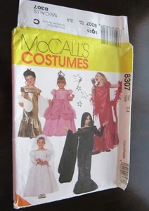 McCall's 8307 Niño Niña 3-4 Glamour Disfraz Novia Estrella de Cine Princesa NUEVO SIN CORTAR - Imagen 1 de 3