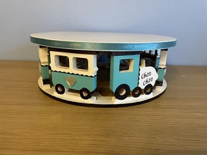 Large Wooden Round Train Display Stand, Good Condition - Picture 1 of 4