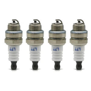 Paquete de 4 bujías L7TC para motor de 2 tiempos soplador de hojas de gas motosierra cortadora de césped - Imagen 1 de 7