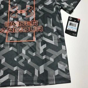 Under Armour Active Top Boys Youth Size 5 Modern Gray Heat Gear Quick Dry NWT - Picture 1 of 12