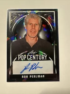 2024 Leaf Pop Century Ron Perlman Black Ice Auto 1/1 One Of One - Picture 1 of 6