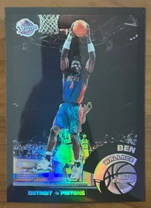 2002-03 Topps Chrome Black Border Refractor #91 Ben Wallace /99 Detroit Pistons - Picture 1 of 3