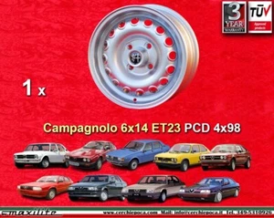 1 Cerchio Alfa Romeo 6x14 ET23 4x98 Alfetta Giulietta Alfasud 33 75 wheel Felge - Imagen 1 de 24